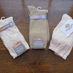 Bundle of 3 Socks -- Gold Toe & TOZ Collection